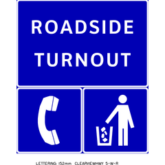 Roadside Turnout sign (IC-252)