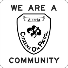 Citizens On Patrol sign (ID-223)