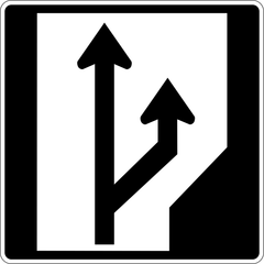 Passing Lane Ahead sign (ID-23)