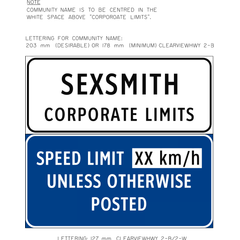 Community Speed Limit sign (ID-506)