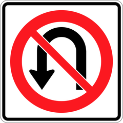 No U-Turns sign (RB-16)