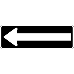 One Way (Left) sign (RB-21-L)