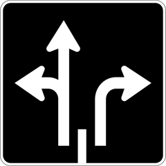 Lane Control (2 Lane) sign (RB-210-R)