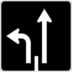 Lane Control (2 Lane) sign (RB-212-L)
