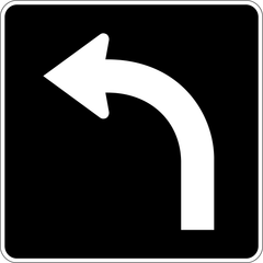 Left Turn Only sign (RB-41-L)