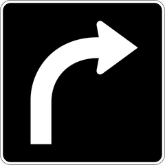Right Turn Only sign (RB-41-R)