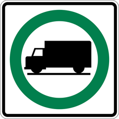 Truck Route sign (RB-61)