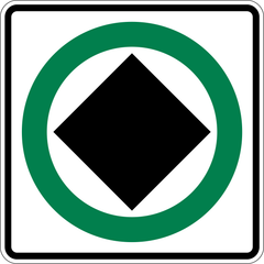 Dangerous Goods Route sign (RB-69)