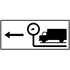 Truck Inspection Station Exit sign (RB-77-L)