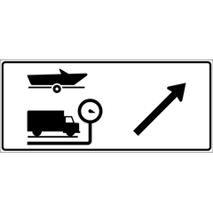 Watercraft/Vehicle Inspection Station Next Exit sign (RB-80B)