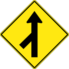 Merge From Left sign (WA-16-L)