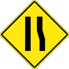 Road Narrows From Right sign (WA-23-R)