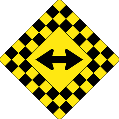 Bidirectional Checkerboard sign (WA-8A)
