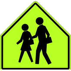 School Ahead sign (WC-1)