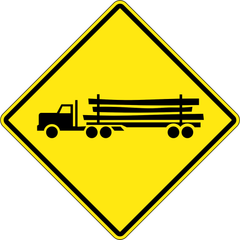 Logging Trucks sign (WC-110)