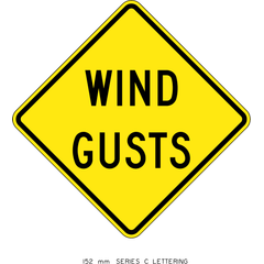 Wind Gusts sign (WC-112)