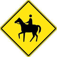 Horse With Rider sign (WC-21)