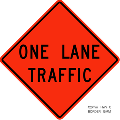 One Lane Traffic sign (WD-106)