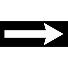 Barricade Arrow sign (WD-116-5)