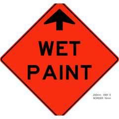 Wet Paint sign (WD-190)
